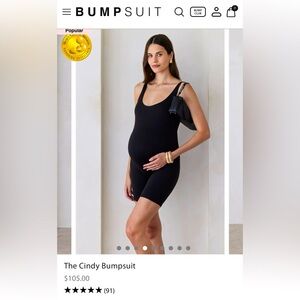 The Cindy bumpsuit romper in black XS